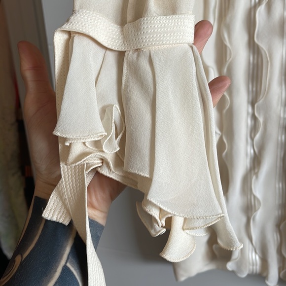 VINTAGE GIANNI VERSACE DRESS couture dress beige color, very good condition. - Picture 4 of 15